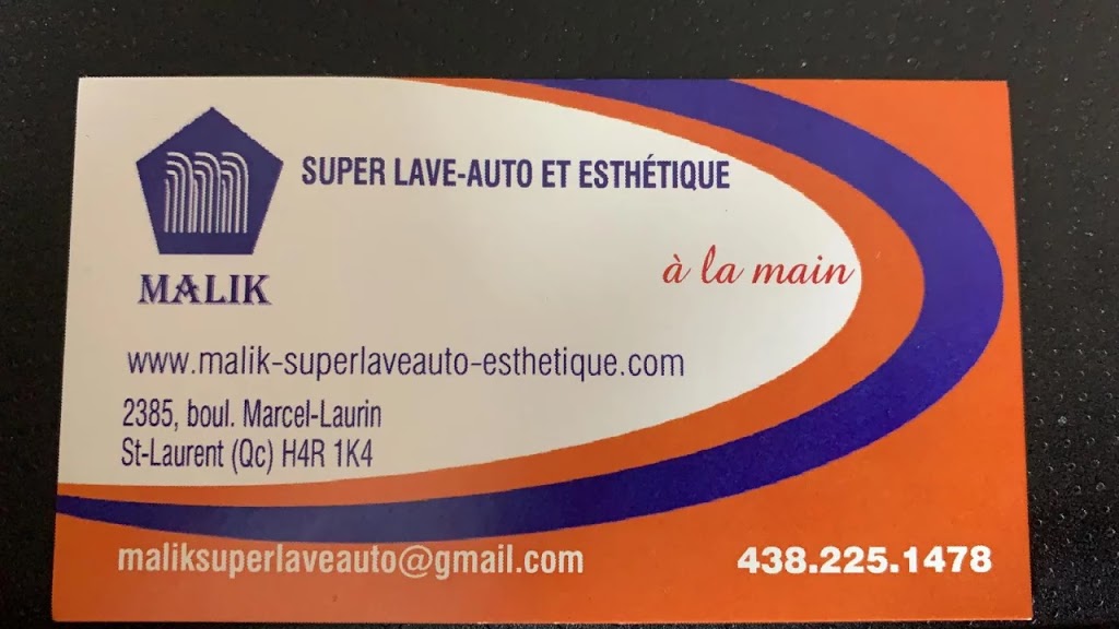 Malik Super Lave-auto et esthétique | 2385 Boulevard Marcel-Laurin, Saint-Laurent, QC H4R 1K4, Canada | Phone: (438) 225-1478