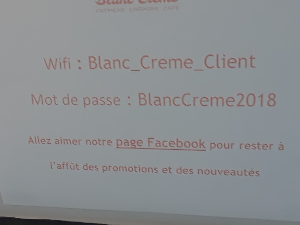 Blanc Crème - Crèmerie Crêperie Café | 641 Boulevard des Bois Francs S, Victoriaville, QC G6P 5X1, Canada | Phone: (819) 551-9988