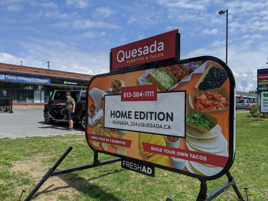 Quesada Burritos & Tacos | 4507 Bath Rd, Amherstview, ON K7N 1S3, Canada | Phone: (613) 384-1111