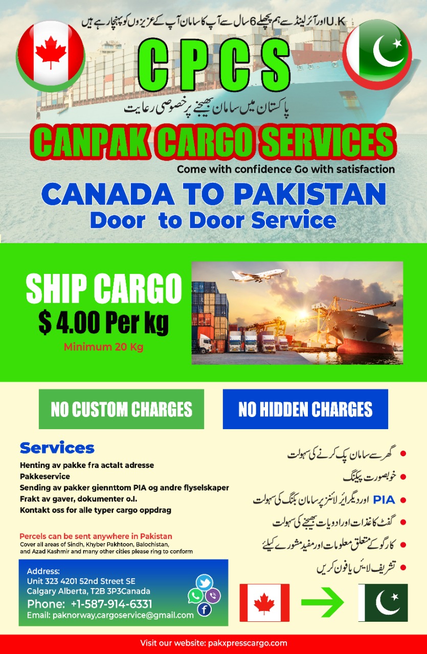 CANPAK Cargo Services | 217 Panora Way NW, Calgary, AB T3K 0R5, Canada | Phone: (587) 914-6331