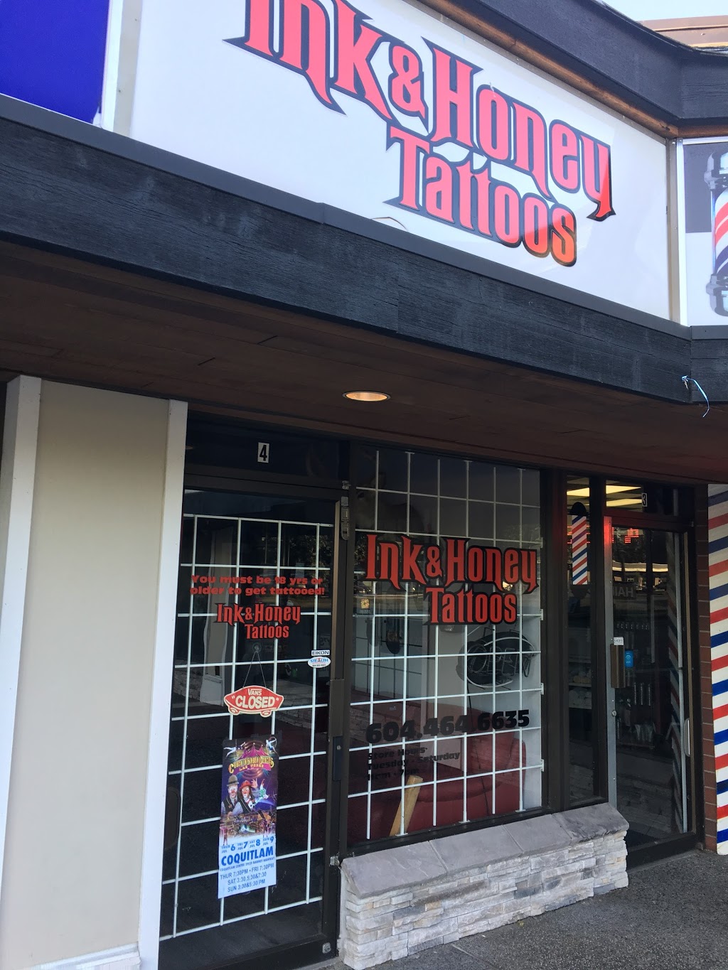 Ink & Honey Tattoo Shop Ltd | 1449 Prairie Ave #2, Port Coquitlam, BC V3B 1S9, Canada | Phone: (604) 464-6635