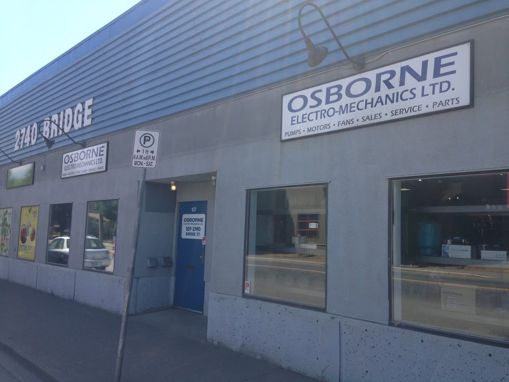 Osborne Electro-Mechanics Ltd | 2740 Bridge St #107, Victoria, BC V8T 5C5, Canada | Phone: (250) 386-3381