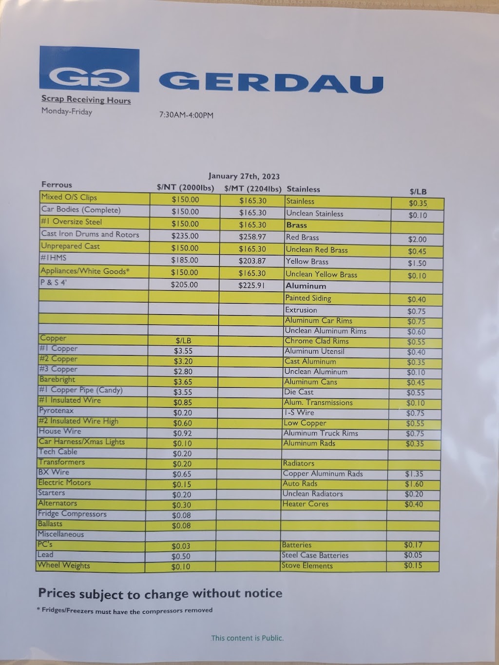 Gerdau Metals Recycling - Ottawa | 5402 Old Richmond Rd, Ottawa, ON K2R 1G7, Canada | Phone: (613) 800-0566