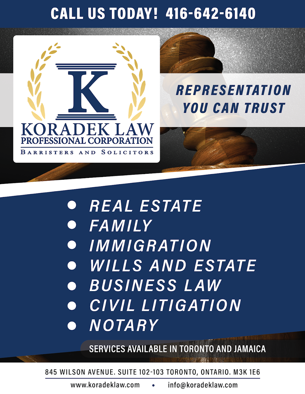 KEDA LAW Professional Corporation | 951 Wilson Ave Unit 14, Toronto, ON M3K 2A7, Canada | Phone: (416) 901-1117