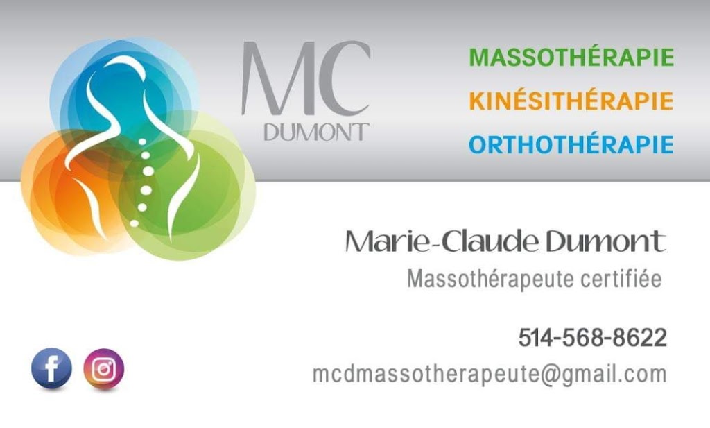 Clinique Masso-Kiné-Ortho, Marie-Claude Dumont | 30 Chem. dOka Bureau 205, Saint-Eustache, QC J7R 1W8, Canada | Phone: (514) 568-8622
