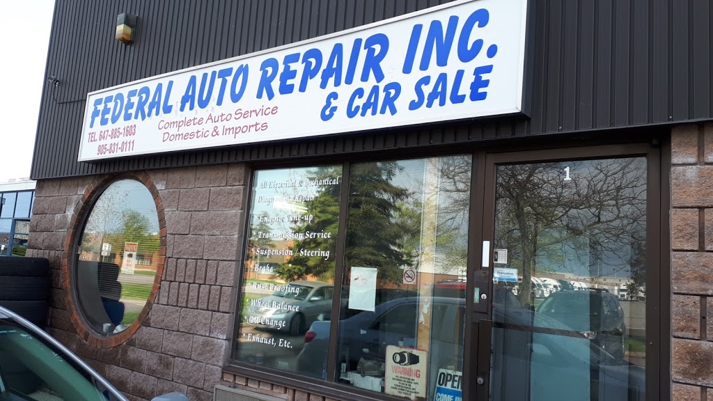 Federal Auto Repair | 860 Brock Rd, Pickering, ON L1W 3X3, Canada | Phone: (905) 831-0111