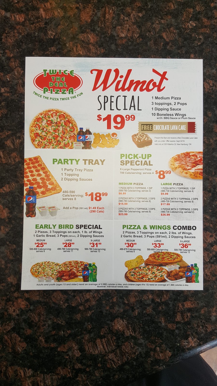 Twice The Deal Pizza | 338 Waterloo St, New Hamburg, ON N3A 1S6, Canada | Phone: (519) 662-6600