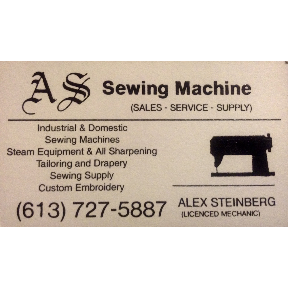 A S Sewing Machine Service | 155 Knoxdale Rd, Nepean, ON K2G 1B1, Canada | Phone: (613) 727-5887