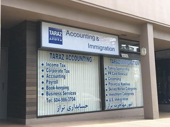 Taraz Immigration and Accounting Services | 1128 Lonsdale Ave, North Vancouver, BC V7M 2H1, Canada | Phone: (778) 682-4924