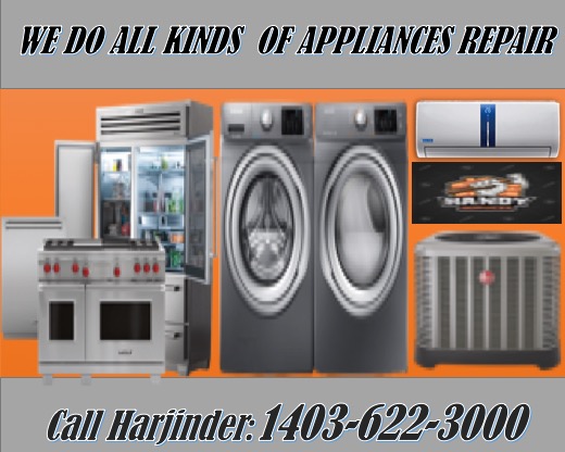 Harry Appliances Repair | 11saddlebrook way ne, Calgary, AB T3J 5M6, Canada | Phone: (403) 622-3000