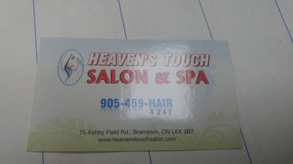 Heavens Touch Salon & Spa | 15 Ashby Field Rd, Brampton, ON L6X 0R3, Canada | Phone: (905) 459-4247