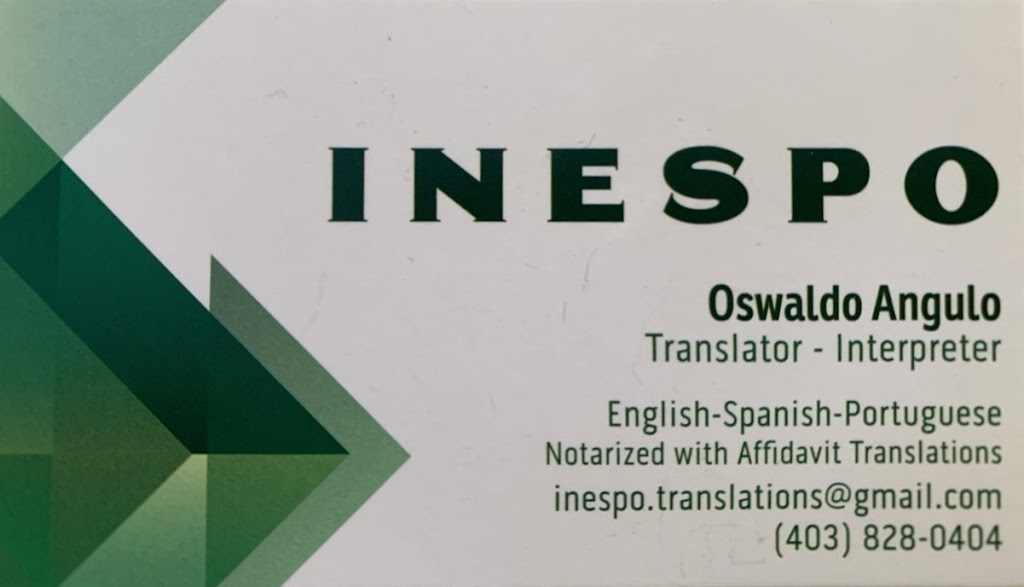 INESPO Spanish-Portuguese-English Translations | Calgary, AB T2X 2L5, Canada | Phone: (403) 828-0404