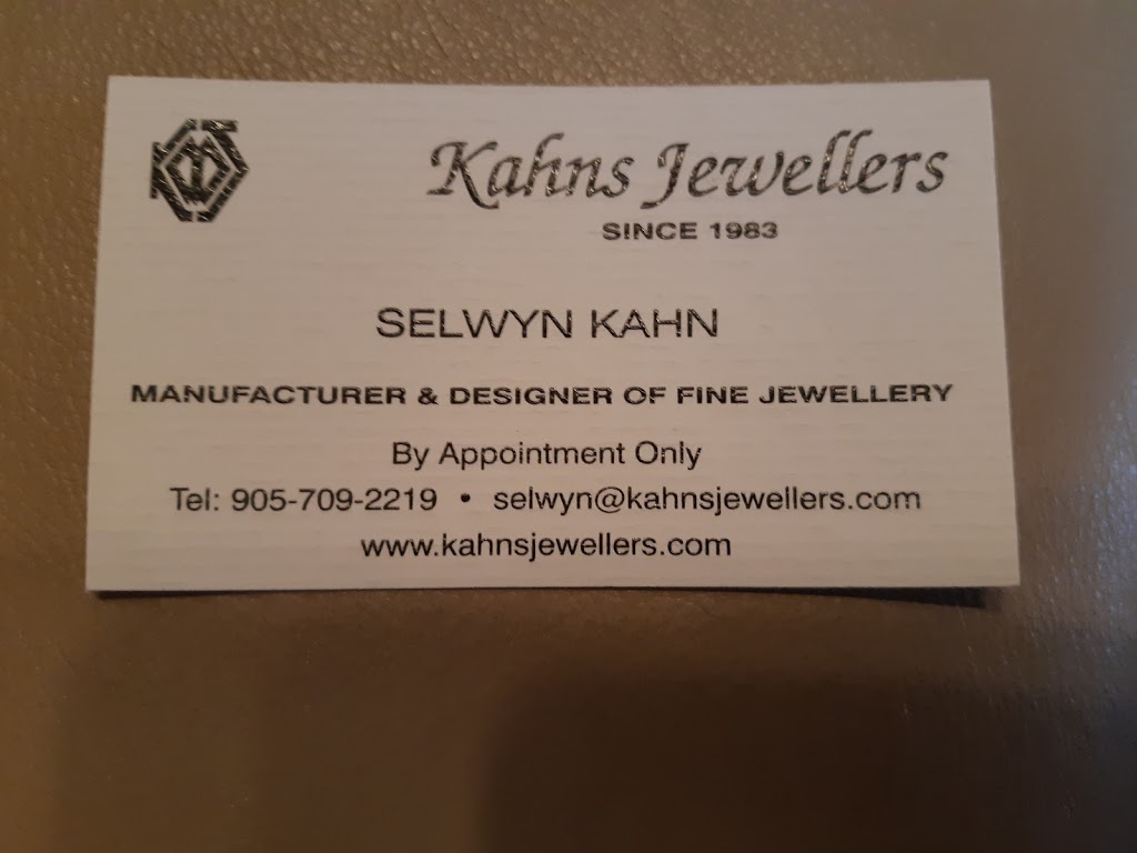 Kahns Jewellers - Repairs and Manufacturing | Bayview Ave, Willowbrook Rd, Thornhill, ON L3T 7N3, Canada | Phone: (905) 709-2219