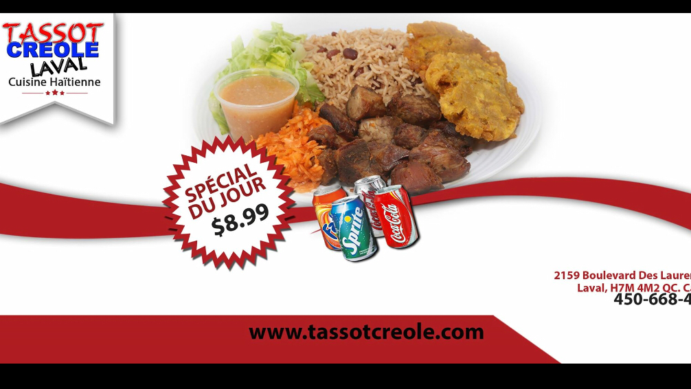 Tassot Creole (Laval) | 2159 Boulevard des Laurentides, Laval, QC H7M 4M2, Canada | Phone: (450) 668-4884