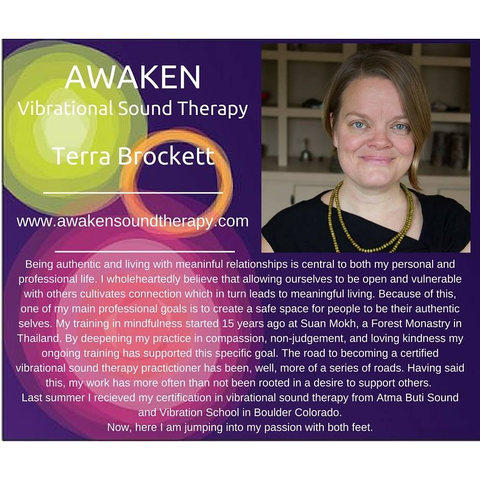 Awaken Vibrational Sound Therapy | 508 Waterstone Run, Hammonds Plains, NS B4B 1X6, Canada | Phone: (902) 579-0258