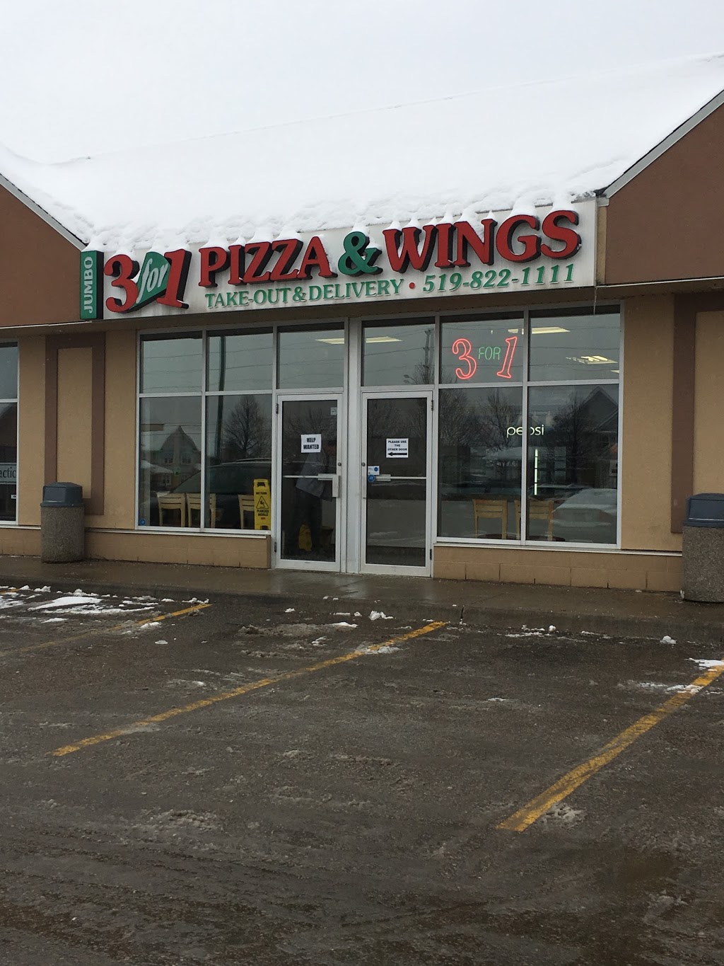 Jumbo 3 For 1 Pizza & Wings | 235 Starwood Dr, Guelph, ON N1E 0C3, Canada | Phone: (519) 822-1111