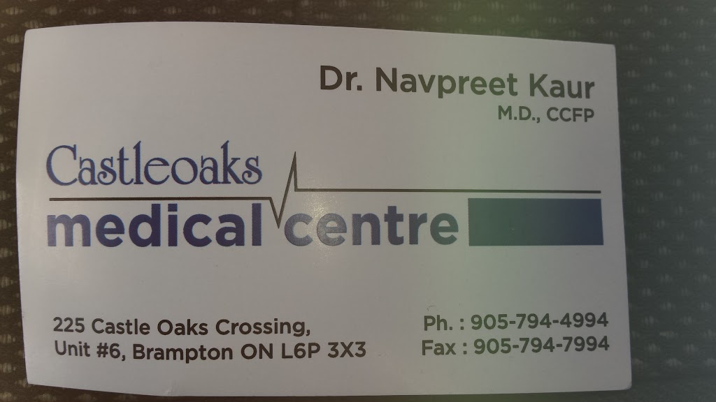 Castle Oaks Medical Centre | 225 Castle Oaks Crossing, Brampton, ON L0J 1C0, Canada | Phone: (905) 794-4994