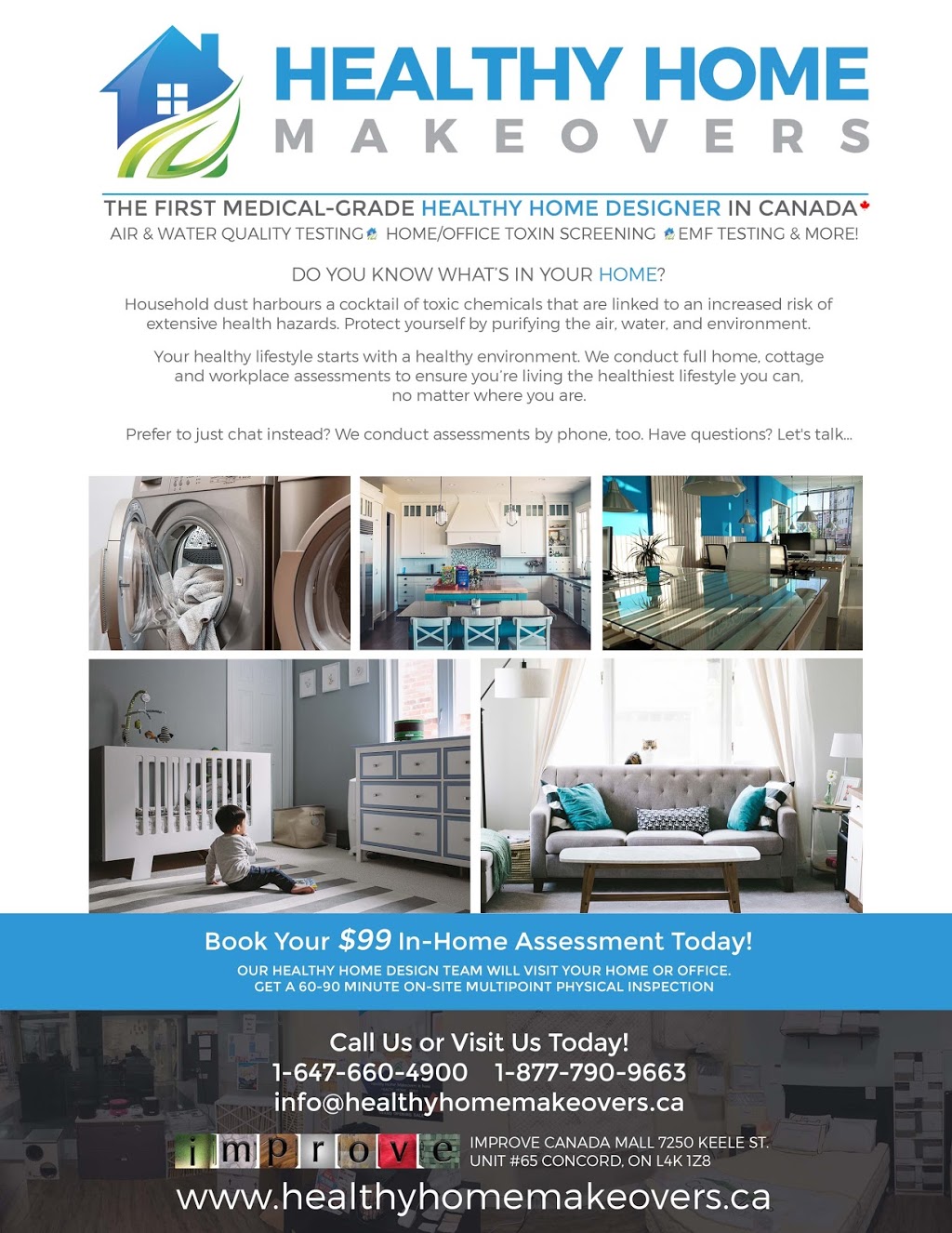 Healthy Home Makeovers | 7250 Keele St Unit #65, Concord, ON L4K 1Z8, Canada | Phone: (647) 660-4900