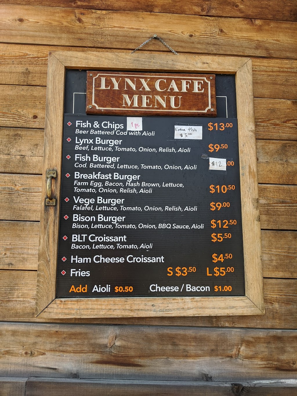 Lynx Cafe | 7374 Sea to Sky Hwy, BC-99, Pemberton, BC V0N 2L1, Canada | Phone: (604) 935-4849