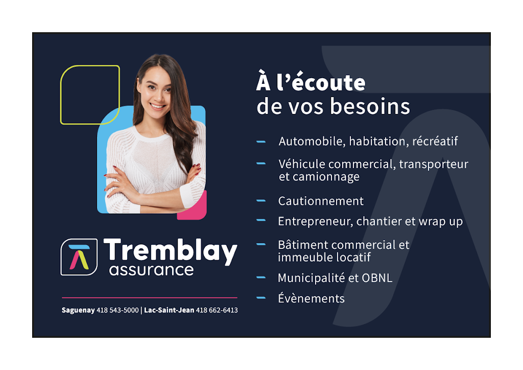 Tremblay Assurance - Assurance 5000 | 575 Bd de Quen, Alma, QC G8B 5Z1, Canada | Phone: (418) 662-6413