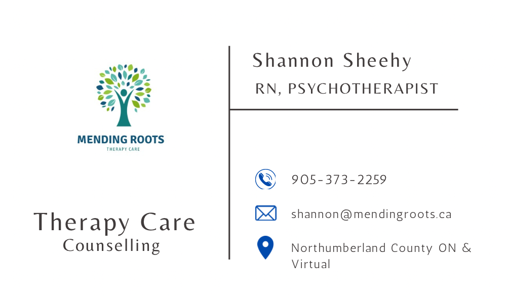 Mending Roots Therapy Care | 242 Division St, Cobourg, ON K9A 2X7, Canada | Phone: (905) 373-2259