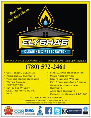 Elyshas Cleaning & Restoration | 9703 94 St, Morinville, AB T8R 1J2, Canada | Phone: (780) 572-2461