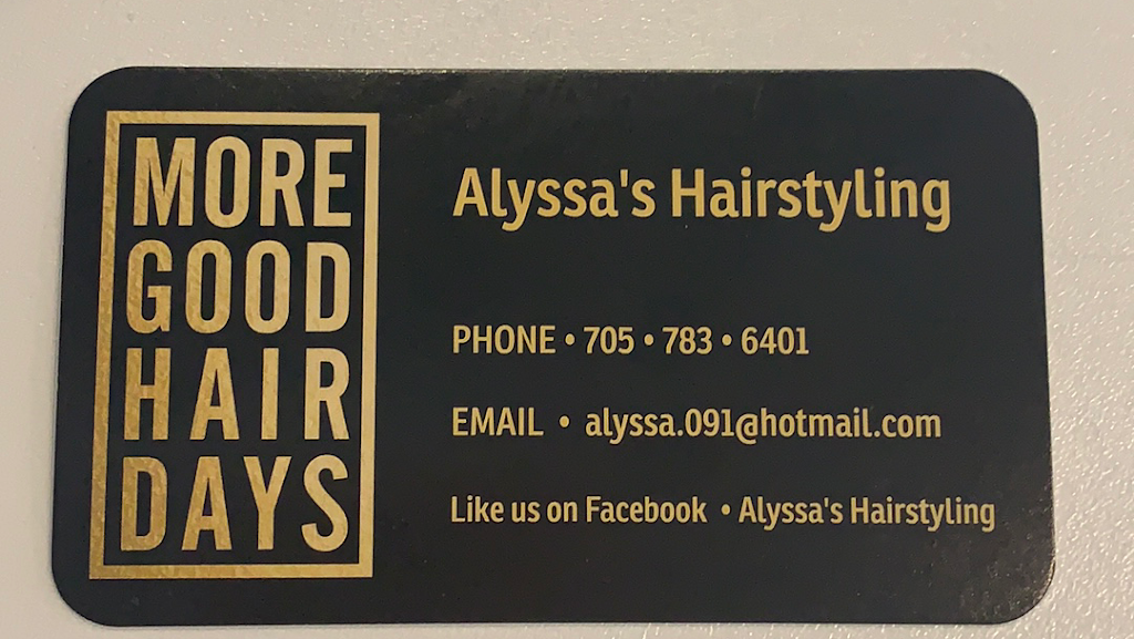 Alyssa’s hairstyling | 367 Muskoka Rd 3 N, Huntsville, ON P1H 1H6, Canada | Phone: (705) 783-6401