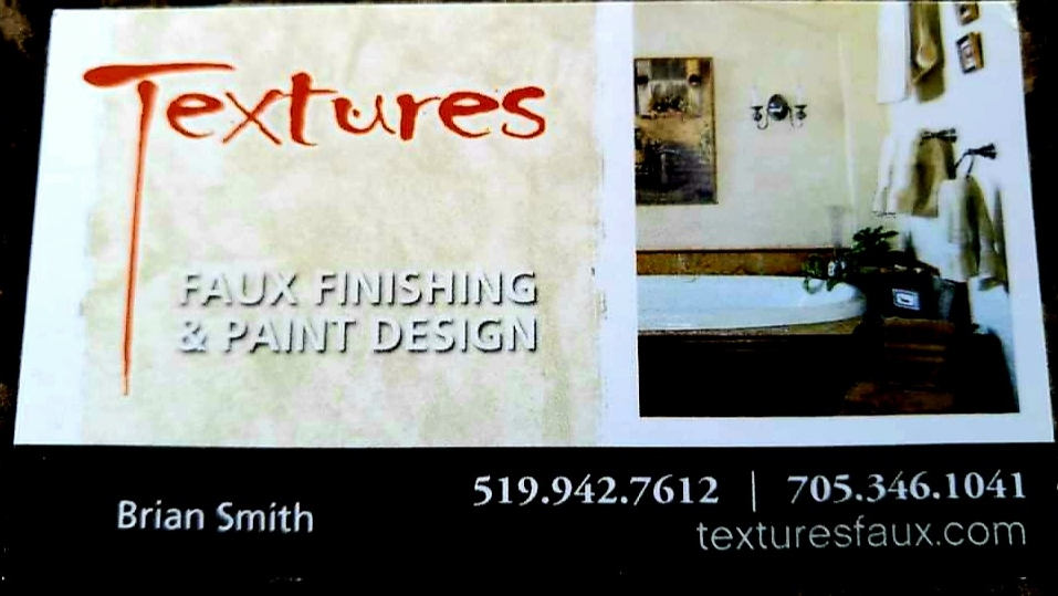 Textures Faux Finishing & Paint Design | 8 W Point Dr, McKellar, ON P2A 0B5, Canada | Phone: (705) 346-1041