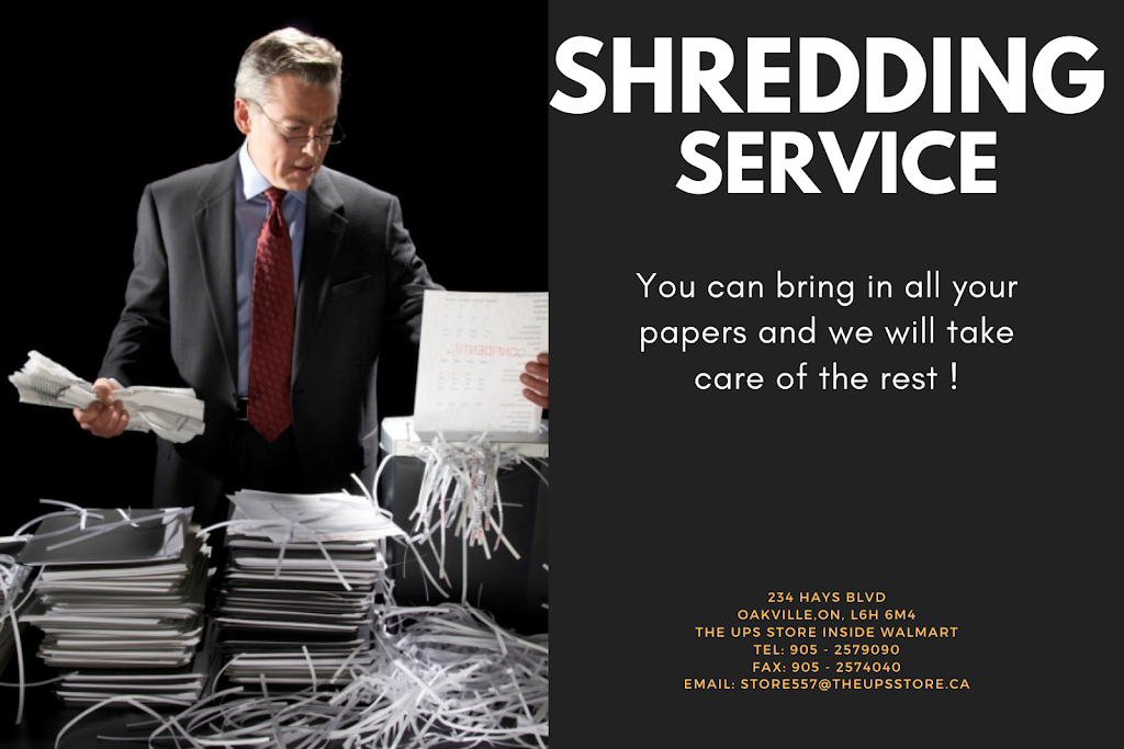 SHREDDING SERVICE AT WALMART | 234 Hays Blvd, Oakville, ON L6H 6M4, Canada | Phone: (905) 257-9090