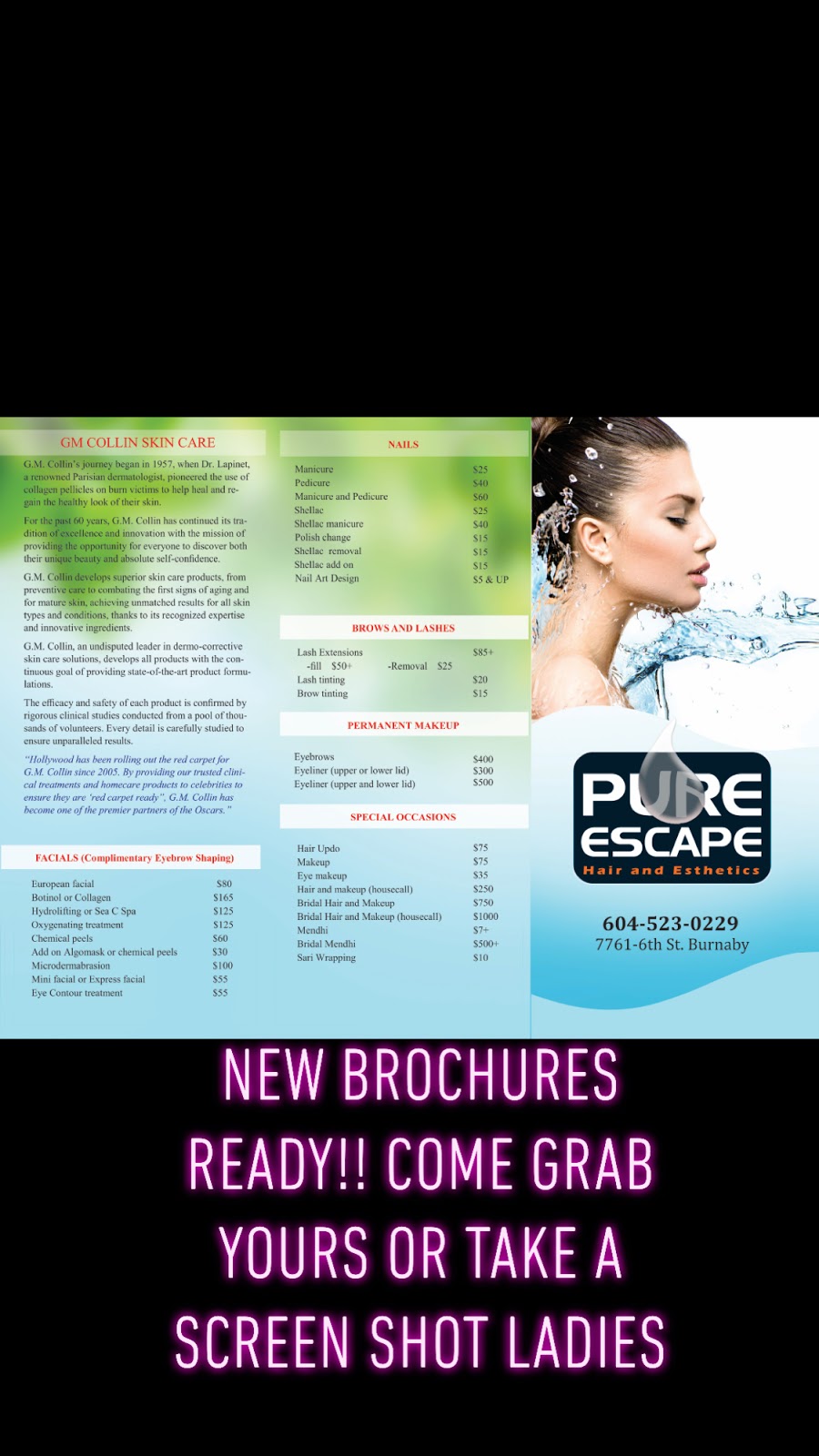 Pure Escape Hair and Esthetics | 7761 6th St, Burnaby, BC V3N 3M9, Canada | Phone: (604) 523-0229