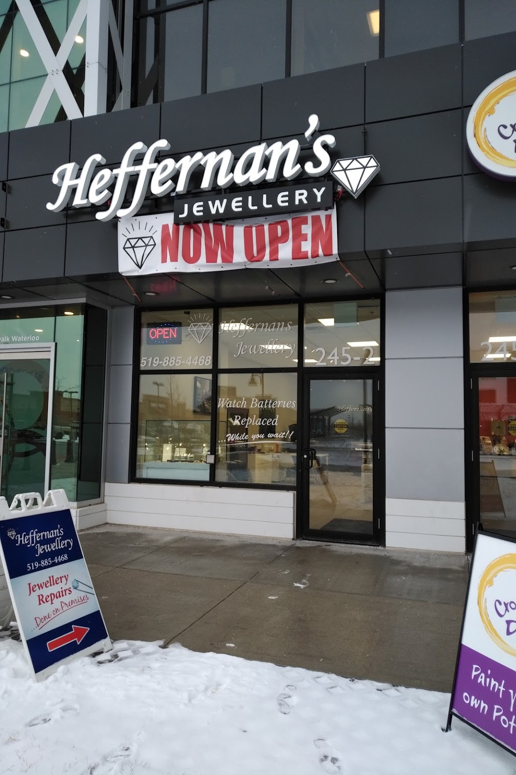 Heffernans Jewellery Ltd | 245-2 The Boardwalk, Waterloo, ON N2T 0A6, Canada | Phone: (519) 885-4468