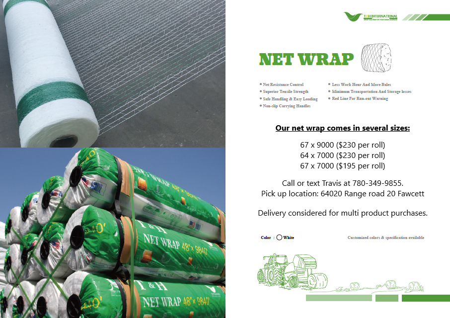 Sunny Creek Custom; Bale Wrapping Services and Plastic Sales | 64020 Range Rd 20, Fawcett, AB T0G 0Y0, Canada | Phone: (780) 349-9855