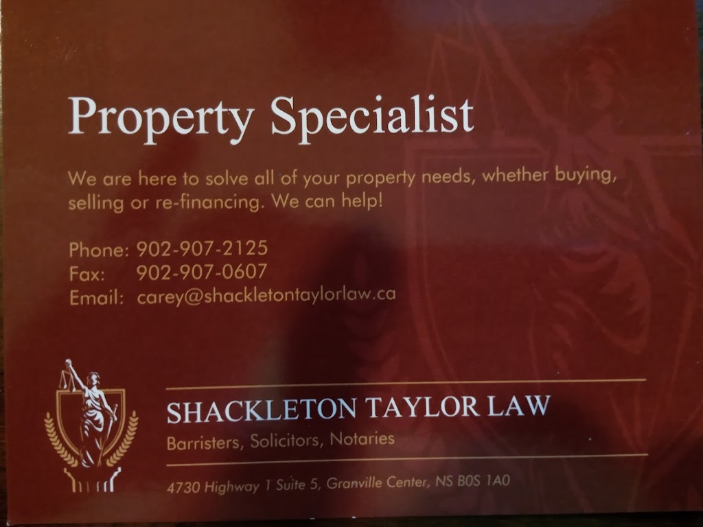 Shackleton Taylor Law(Granville office) | 4730 Hwy 1, Granville Centre, NS B0S 1A0, Canada | Phone: (902) 907-2125