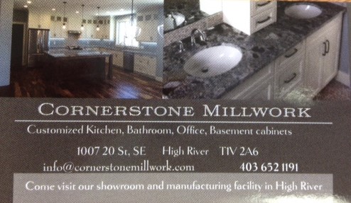 Cornerstone Millwork Ltd | 1007 20 St SE, High River, AB T1V 2A6, Canada | Phone: (403) 620-4635