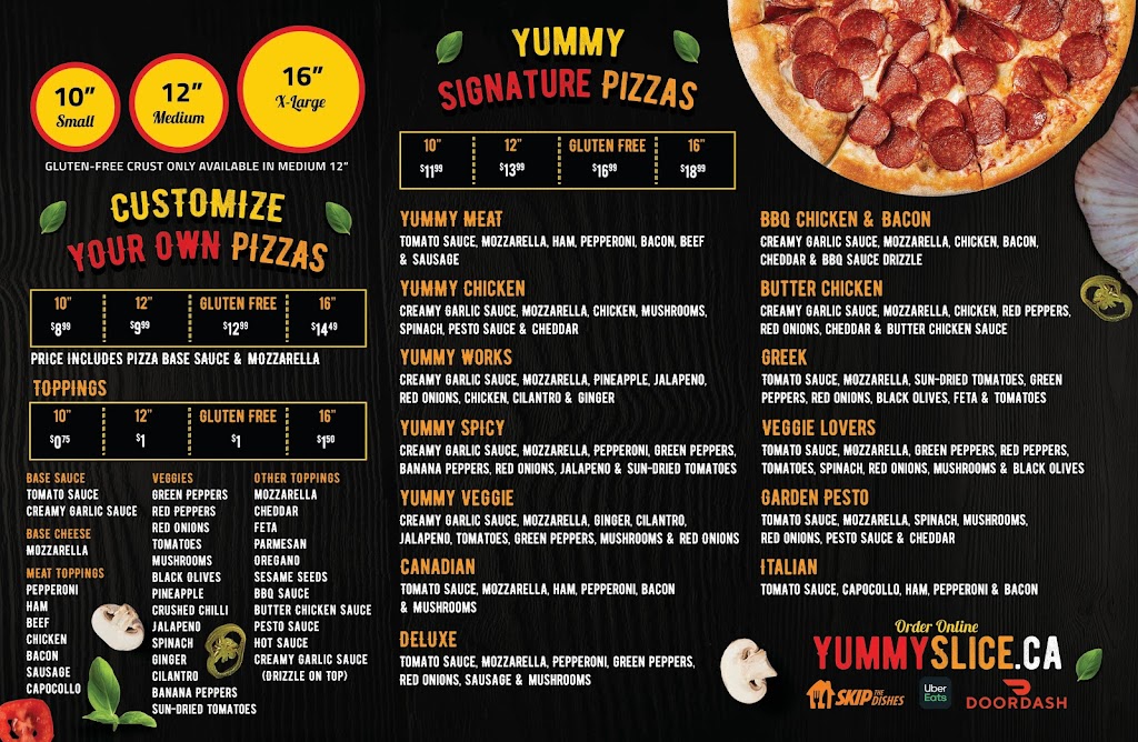 Yummy Slice Pizza | 2889 Grandview Hwy #2, Vancouver, BC V5M 2E1, Canada | Phone: (604) 564-6123