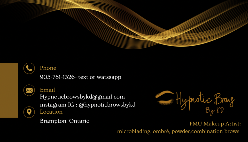 HypnoticBrows - Microblading, powder brows, ombré brows | 25 OConnor Cres, Brampton, ON L7A 5A6, Canada | Phone: (905) 781-1326