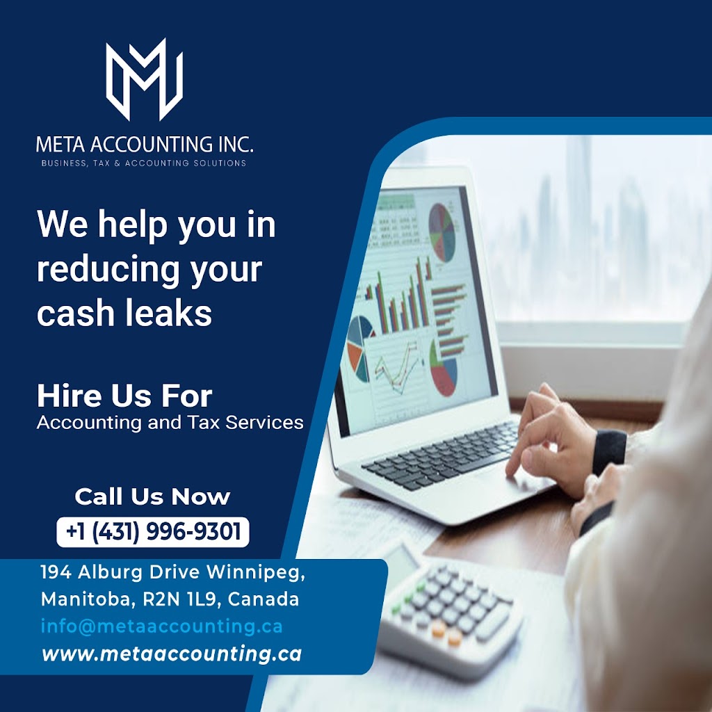 Meta Accounting Inc. | 194 Alburg Dr, Winnipeg, MB R2N 1L9, Canada | Phone: (431) 996-9301