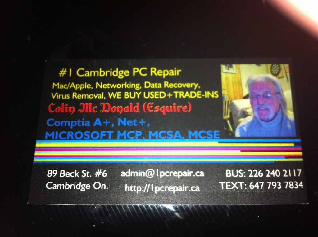 #1 Cambridge PC/Laptop/Mac Repair/Sales | 89 Beck St Unit 6, Cambridge, ON N3H 2Y1, Canada | Phone: (226) 341-6196
