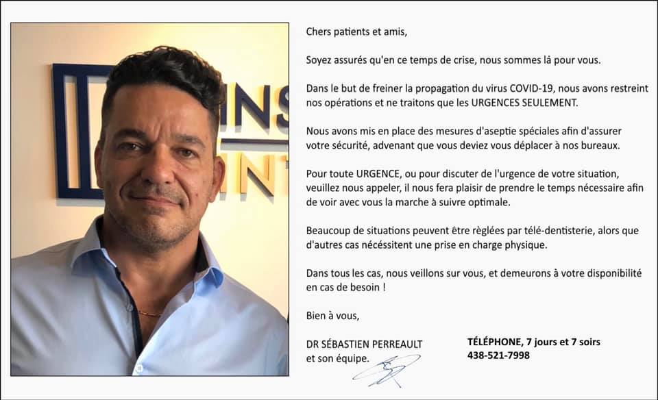 Dr Perreault Chirurgien - Dentiste et Esthétique | 297 Boul de Fontainebleau, Blainville, QC J7B 1Z4, Canada | Phone: (438) 521-7998