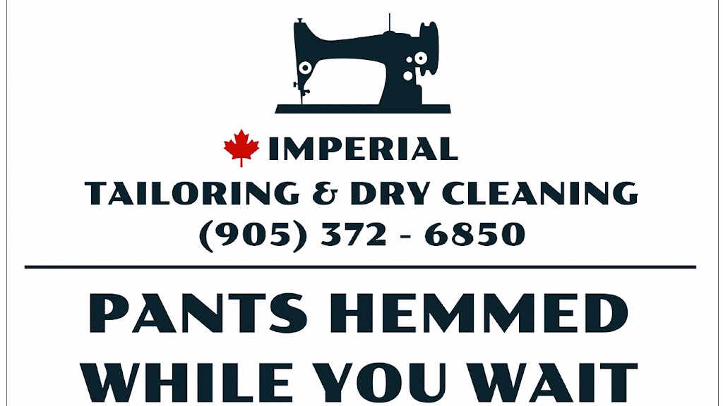 Imperial Tailoring & Dry Cleaning | 395 William St, Cobourg, ON K9A 3A1, Canada | Phone: (905) 372-6850