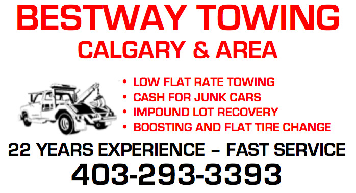 BESTWAY TOWING LTD | 244 Rundleridge Dr NE, Calgary, AB T1Y 2K4, Canada | Phone: (403) 293-3393