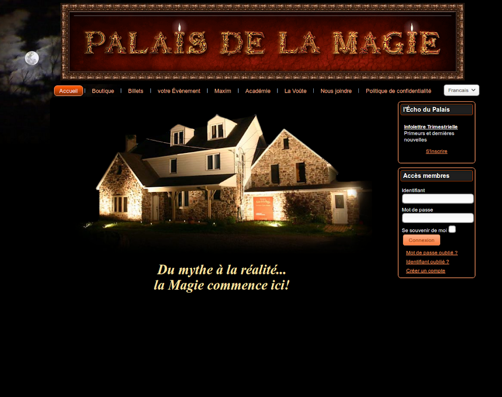 Palais de la Magie | 16 Rue de lAuberge, Val-des-Monts, QC J8N 7E8, Canada | Phone: (819) 643-5644