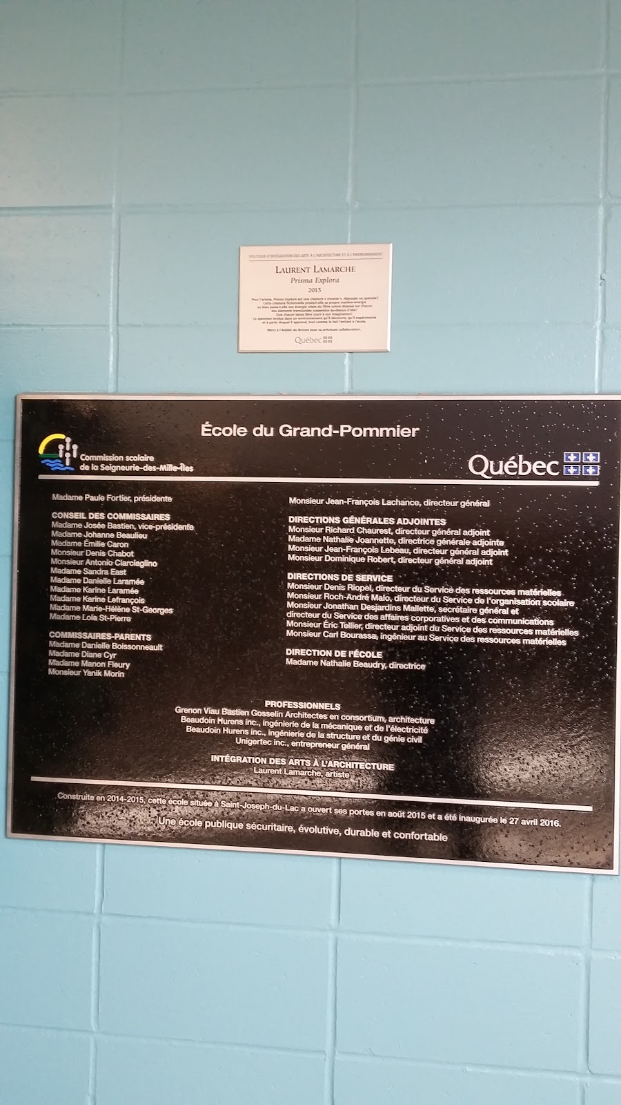 School Grand-Pommier | 257 Rue Yvon, Saint-Joseph-du-Lac, QC J0N 1M0, Canada | Phone: (450) 491-8415