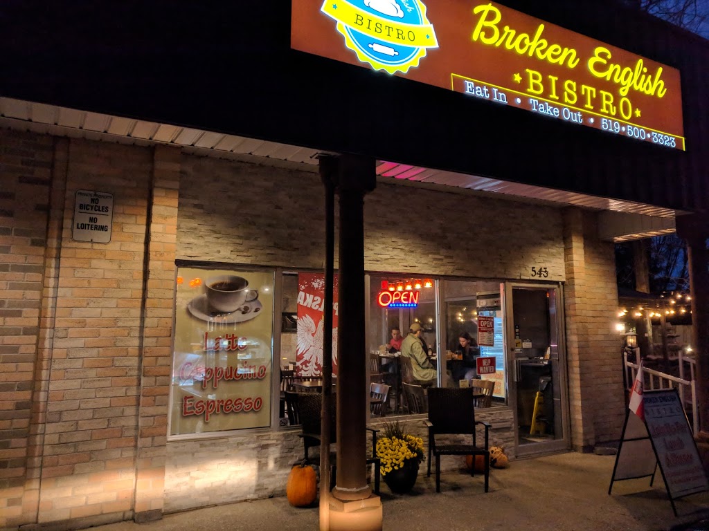 Broken English Bistro | 543 Speedvale Ave E, Guelph, ON N1E 1P7, Canada | Phone: (519) 500-3323