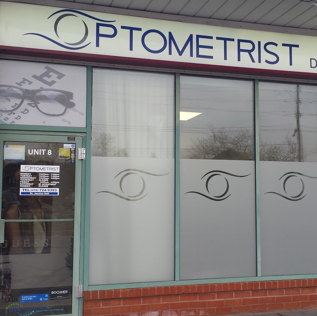 Dr. Jessica Hall, Optometrist | 371 Old Kingston Rd #8, Scarborough, ON M1C 1B7, Canada | Phone: (416) 724-9393