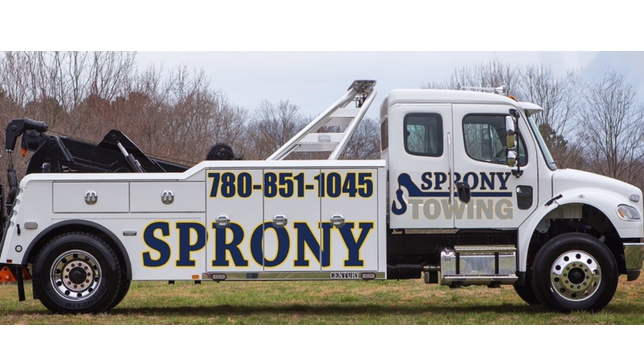 Sprony Towing | 360 Saskatchewan Ave #3505, Spruce Grove, AB T7X 3A7, Canada | Phone: (780) 652-2460