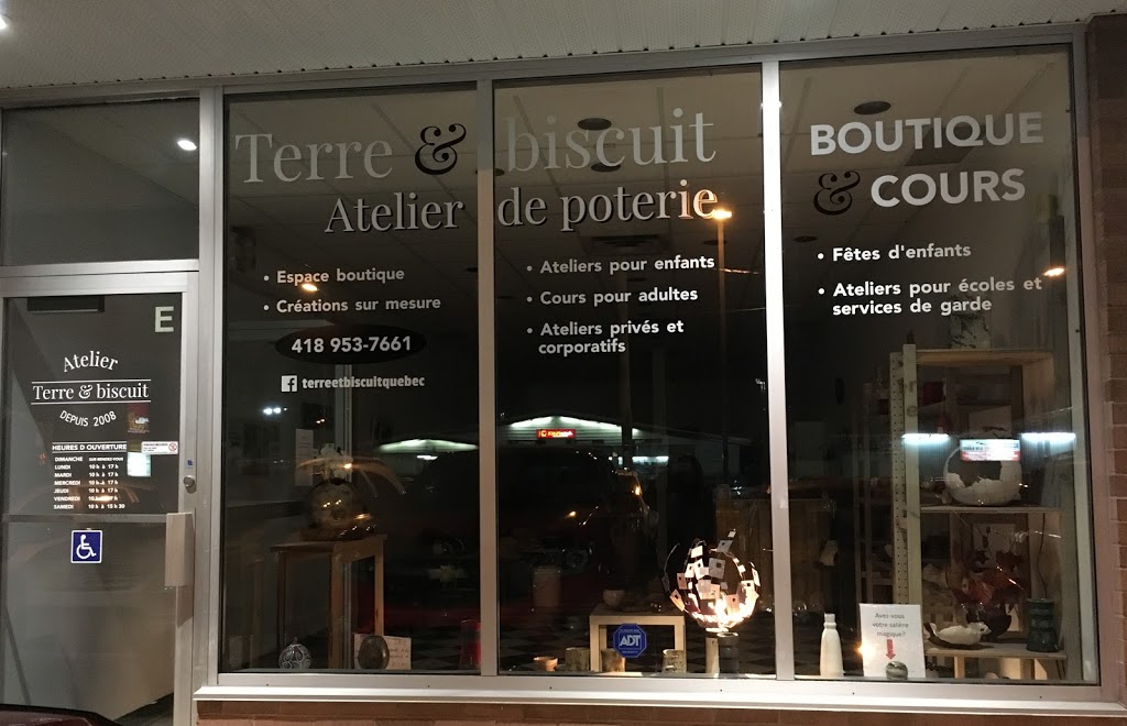 Atelier Terre et Biscuit | 5000 3e Av O suite E, Québec, QC G1H 7J1, Canada | Phone: (418) 953-7661