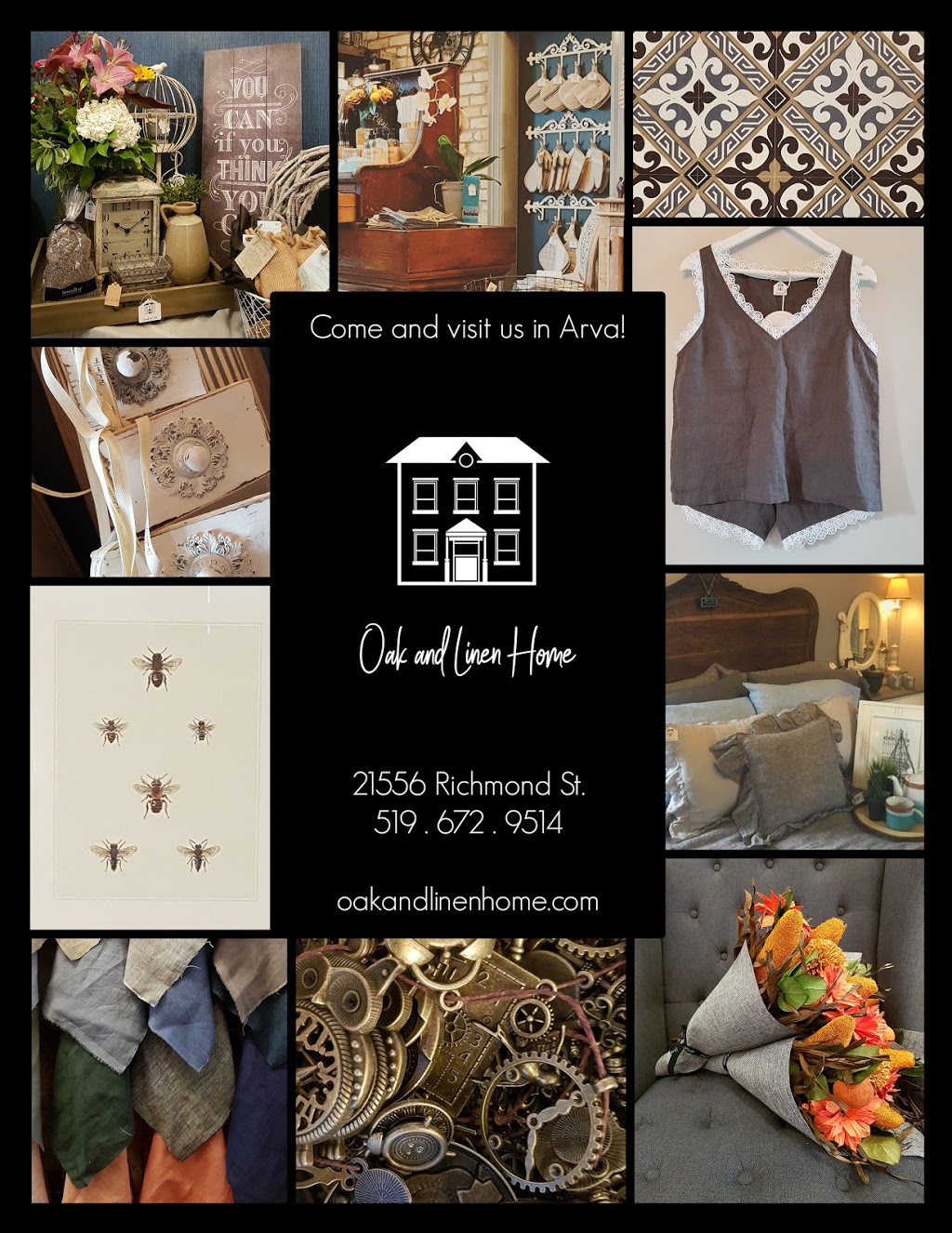 Oak and Linen Home | 21556 Richmond St, Arva, ON N0M 1C0, Canada | Phone: (519) 672-9514