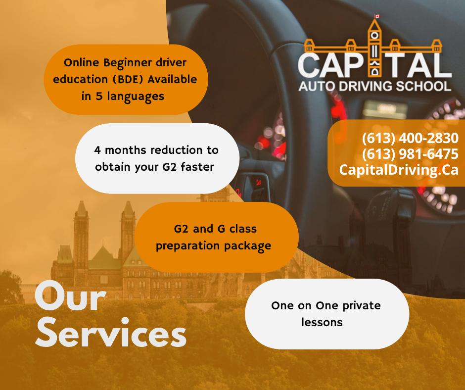 Capital Auto Driving School | 1 Heritage Glen Dr, Nepean, ON K2J 4T3, Canada | Phone: (613) 400-2830