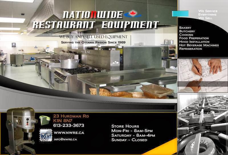 Nationwide Used Restaurant Equipment | 23 Hurdman Rd, Ottawa, ON K1N 8N7, Canada | Phone: (613) 233-3673